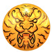 LEGO Schild mit Gebogen Face mit Lion Kopf (75902)
