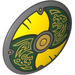 LEGO Shield with Curved Face with Yellow and Green (75902)