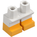 LEGO Short Legs with Bright Light Orange Feet (37679 / 41879)