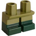 LEGO Jambes courtes avec Vert Foncé Boots (41879)