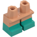 LEGO Short Legs with Turquoise Feet (37679 / 41879)