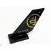 LEGO Shuttle Tail 2 x 6 x 4 with Gold Ninjago Symbol in Circle on Both Sides Sticker (6239)
