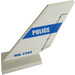 LEGO Shuttle Tail 2 x 6 x 4 with &#039;POLICE&#039; and &#039;NN-7741&#039; Sticker (6239)