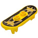 LEGO Skateboard with Four Wheel Clips with Silver Decoration Sticker (42511)