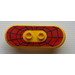 LEGO Skateboard mit Vier Rad Clips mit Spinne Web Aufkleber (42511)