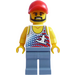 LEGO Skater in Tanktop with Red Cap Minifigure