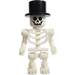 LEGO Squelette dans Noir Haut Chapeau Minifigurine