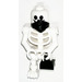 LEGO Skeleton with Black Leg Minifigure