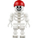 LEGO Skeleton with Red Bandana with Double Tail and Floppy Arms Minifigure