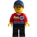 LEGO Ski Patroller with Dark Blue Cap Minifigure