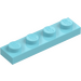 LEGO Nebeská modř Deska 1 x 4 (3710)