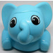 LEGO Hemelsblauw Primo Stacking Elephant Hoofd (49839)