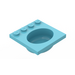 LEGO Sky Blue Sink 4 x 4 Oval (6195)