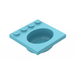 LEGO Bleu ciel Sink 4 x 4 Oval (6195)