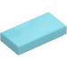 LEGO Sky Blue Tile 1 x 2 with Groove (3069)