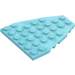 LEGO Sky Blue Wedge Plate 7 x 6 with Stud Notches (50303)