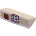 LEGO Slope 1 x 2 (31°) with Book Pages, Pink Gums and White Teeth (85984)