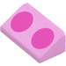 LEGO Slope 1 x 2 (31°) with Dark Pink Circles (85984 / 108054) LEGO Slope 1 x 2 (31°) with Dark Pink Circles (85984 / 108054)