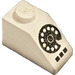 LEGO Helling 1 x 2 (45°) met Zwart Rotary Phone (3040)