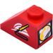 LEGO Slope 1 x 2 (45°) with Lamp and Fire Hose Sticker (3040)