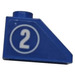 LEGO Slope 1 x 2 (45°) with Number 2 in Circle (Model Left) Sticker (3040)