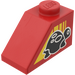 LEGO Steigung 1 x 2 (45°) mit Schildkröte (Links) Aufkleber (3040)