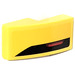 LEGO Slope 1 x 2 Curved with Backlight Left on yellow Sticker (11477)