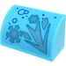 LEGO Slope 1 x 2 Curved with Ice Crystal and Snowflake - Left Side Sticker (37352)