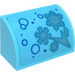 LEGO Pendenza 1 x 2 Curvo con Ice Crystal e Snowflake - Destra Lato Adesivo (37352)