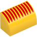 LEGO Backe 1 x 2 Böjd med Röd Lines (37352 / 102471)