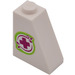 LEGO Slope 1 x 2 x 2 (65°) with Magenta Cross in Lime Pattern (Right) Sticker (60481)