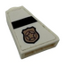 LEGO Pente 1 x 2 x 2 (65°) avec Police Badge avec Star logo et Noir Stripe (Model Droite) Autocollant (60481)