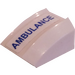 LEGO Helling 1 x 2 x 2 Gebogen met Ambulance (Rechtsaf) Sticker (28659)