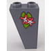 LEGO Slope 1 x 2 x 3 (75°) Inverted with Two Pink and White Flowers on Leaves Sticker (2449)