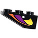 LEGO Slope 1 x 3 (25°) Inverted with Green, Yellow, Red and Purple Pattern Both Sides Sticker (4287)