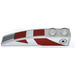 LEGO Slope 1 x 6 Curved with Dark Red Stripes and SW Republic Logo (Both Sides) Sticker (41762)