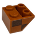 LEGO Slope 2 x 2 (45°) Inverted with dark orange and reddish brown checkered on both sides (left) Sticker with Flat Spacer Underneath (3660) LEGO Slope 2 x 2 (45°) Inverted with dark orange and reddish brown checkered on both sides (left) Sticker with Flat Spacer Underneath (3660)