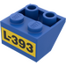 LEGO Slope 2 x 2 (45°) Inverted with &quot;L-393&quot; Sticker with Flat Spacer Underneath (3660)