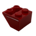 LEGO Steigung 2 x 2 (45°) Invertiert mit Weiß Stripe (Model Recht) Aufkleber mit flachem Abstandshalter darunter (3660)