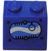 LEGO Slope 2 x 2 (45°) with Black Ring in Oval with Blue and White Swirls (Right) Sticker (3039)