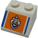 LEGO Slope 2 x 2 (45°) with Coast Guard logo Sticker (3039)