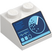 LEGO Slope 2 x 2 (45°) with Dark Blue Sonar Screen (3039 / 69043)