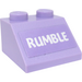 LEGO Схил 2 x 2 (45°) з &quot;Rumble&quot; Name Тарілка Наліпка (3039)