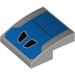LEGO Pente 2 x 2 Incurvé avec Bleu et Noir (15068 / 100679)
