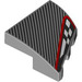 LEGO Slope 2 x 2 x 0.6 Curved Angled Left with Red and Black and White (5095 / 106735)