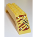 LEGO Steigung 2 x 2 x 10 (45°) Doppelt mit Dark-rot Tiger Streifen, 3 Klaue Scratch Marks (Recht Der Rücken) Aufkleber (30180)