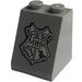 LEGO Helling 2 x 2 x 2 (65°) met Hogwarts Coat van Armen Crest Sticker met buis aan de onderzijde (3678)