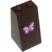 LEGO Slope 2 x 2 x 3 (75°) with Lavender, White, Lime and Magenta Butterfly Sticker (Solid Studs) (98560)