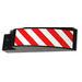 LEGO Slope 2 x 2 x 8 Curved with Red and White Danger Stripes right Sticker (41766)