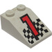 LEGO Slope 2 x 3 (25°) with &quot;1&quot; and Checkered Flag with Rough Surface (3298 / 82306)